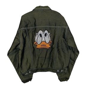 Vintages Iceberg  History Donald Duck Denim Men Jacket Size 18